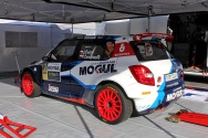Rallye Český Krumlov: Čtvrtek - servisní areál
